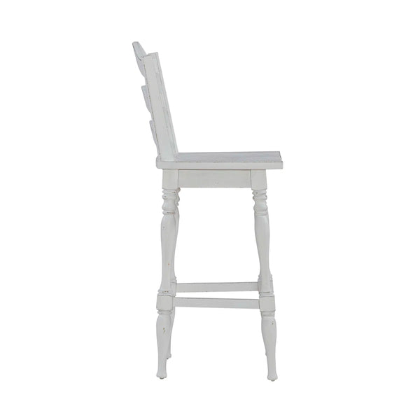 Colchester 30" Ladder Back Swivel Chair (Set of 2)  Wooden Bazar