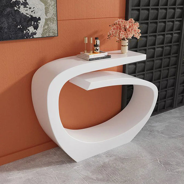 Contemporary Accent Console Table  Wooden Bazar