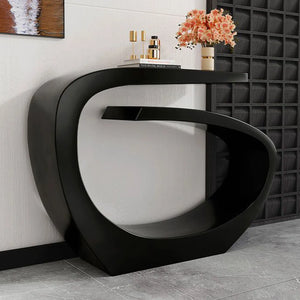 Contemporary Accent Console Table  Wooden Bazar