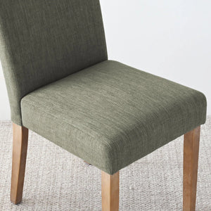 4 Seater Dining Table Sets With 41.5'' Round Table & 4 Upholstered Linen Chairs