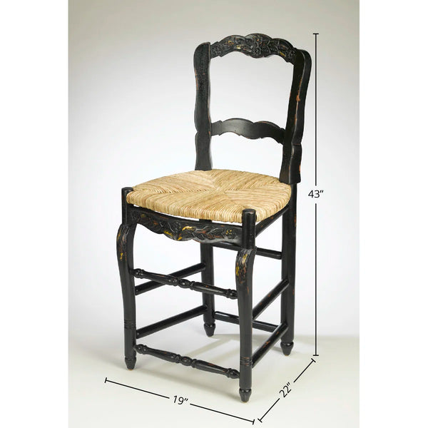 Deirore 43" Counter Stool  Wooden Bazar