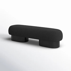 Nancion Fabric Upholstered Bench - Wooden bazar