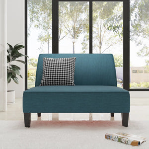 Devair Upholstered 44'' Loveseat  Wooden Bazar