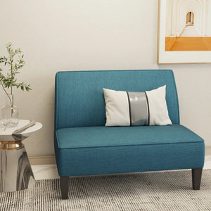 Devair Upholstered 44'' Loveseat  Wooden Bazar