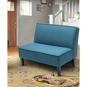 Devair Upholstered 44'' Loveseat  Wooden Bazar