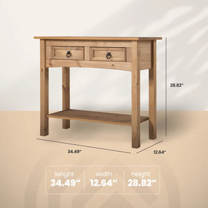 Solid Wood Top Console Table for Entryway, Hallway & Living Room  Wooden Bazar
