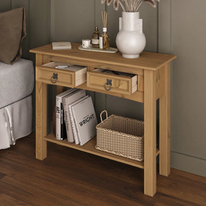 Solid Wood Top Console Table for Entryway, Hallway & Living Room  Wooden Bazar