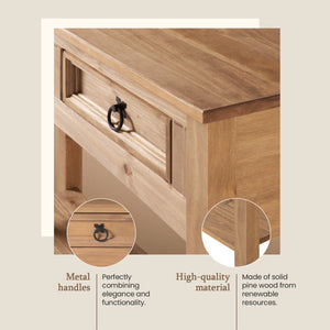 Solid Wood Top Console Table for Entryway, Hallway & Living Room  Wooden Bazar