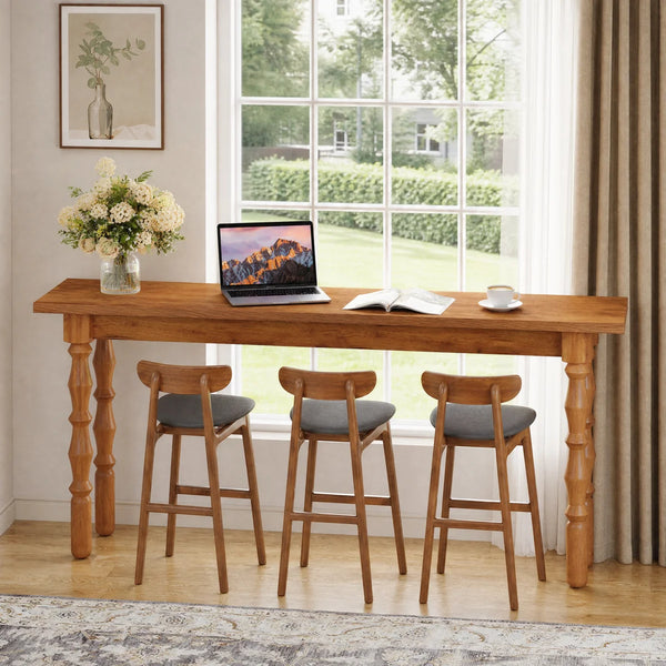 Solid Wood Console Table for Entryway, Hallway, or Living Room  Wooden Bazar