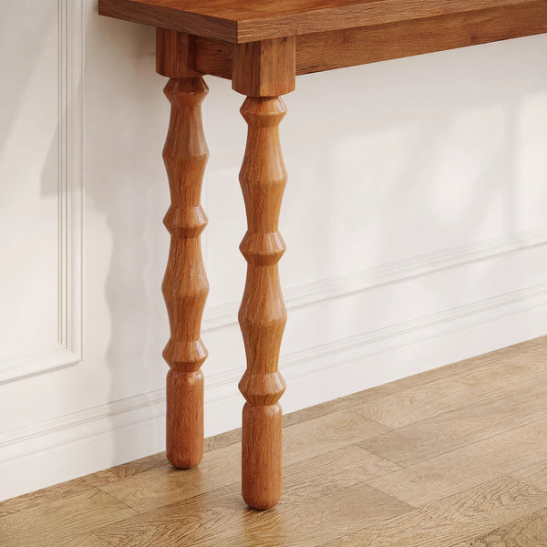 Solid Wood Console Table for Entryway, Hallway, or Living Room  Wooden Bazar