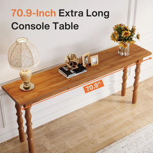 Solid Wood Console Table for Entryway, Hallway, or Living Room  Wooden Bazar