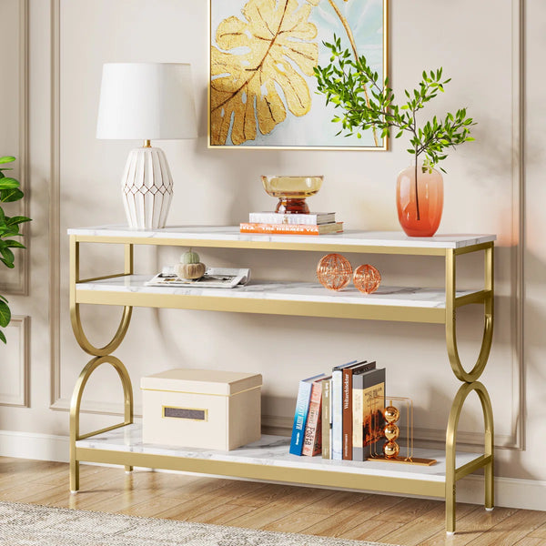 Modern Console Table for Entryway, Hallway & Living Room  Wooden Bazar
