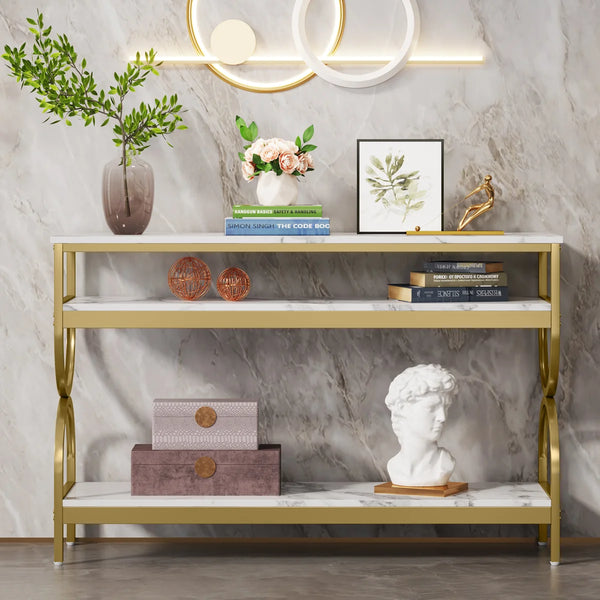 Modern Console Table for Entryway, Hallway & Living Room  Wooden Bazar