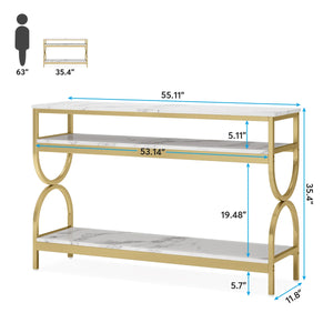 Modern Console Table for Entryway, Hallway & Living Room  Wooden Bazar