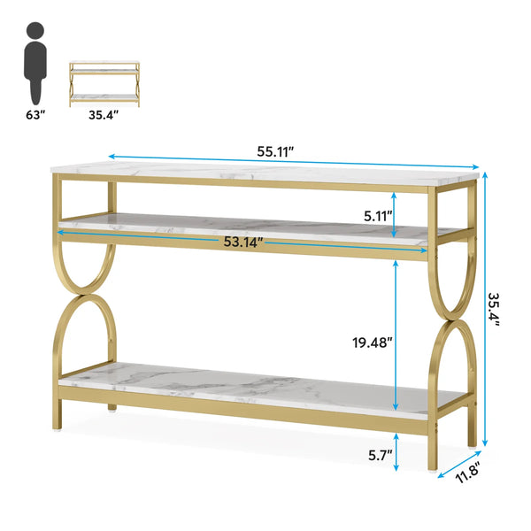 Modern Console Table for Entryway, Hallway & Living Room  Wooden Bazar