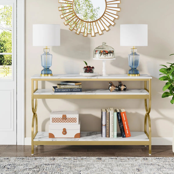Modern Console Table for Entryway, Hallway & Living Room  Wooden Bazar