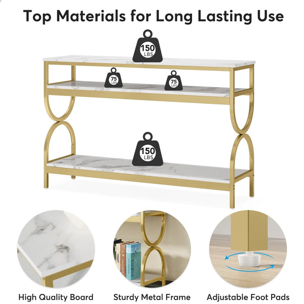 Modern Console Table for Entryway, Hallway & Living Room  Wooden Bazar