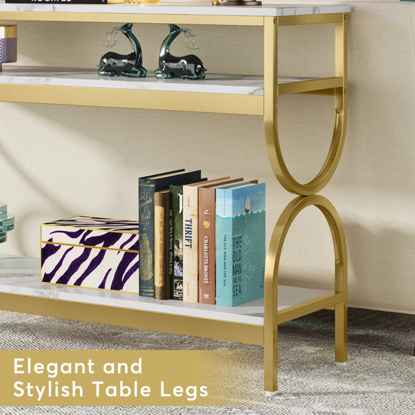 Modern Console Table for Entryway, Hallway & Living Room  Wooden Bazar