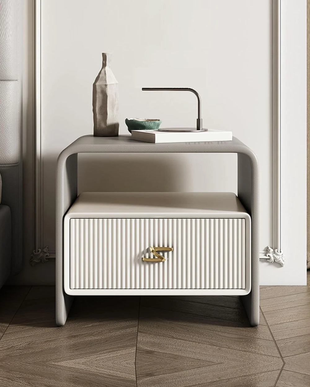 Giggy Modern Bedside Table - Wooden Bazar