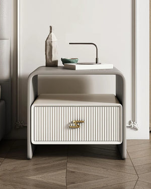 Giggy Modern Bedside Table - Wooden Bazar
