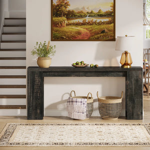 Dyron  Console Sofa Table for Entryway & Hallway  Wooden Bazar