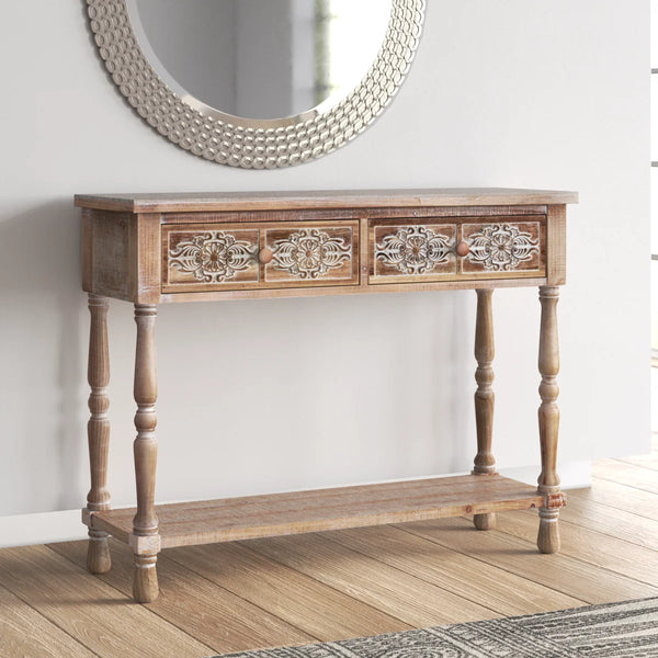 Console Table for Entryway, Hallway, Living Room & Bedroom  Wooden Bazar