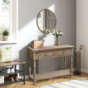 Console Table for Entryway, Hallway, Living Room & Bedroom  Wooden Bazar