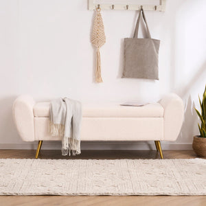 Storage Bench End of Bed Ottoman for King Size Bed - Wooden Bazar