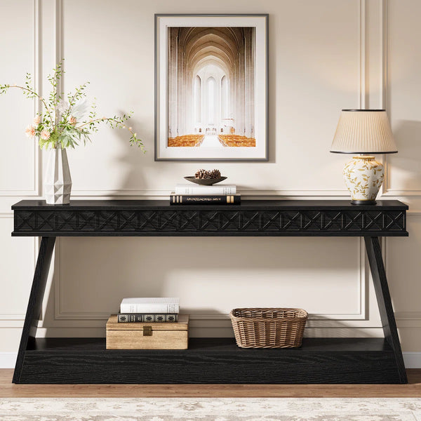 Erables Manufactured Wood Console Table with Shelf