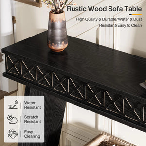 Erables Manufactured Wood Console Table with Shelf