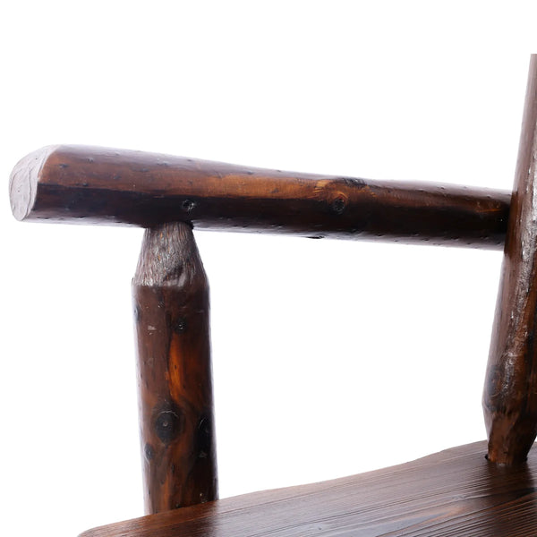Ergonomic Rustic Fir Wood Stool With Armrest And Footrest For Home Use Bar 360 Swivel Pub  Wooden bazar