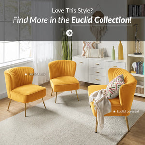 Velvet 2-Seat Armless Loveseat  Wooden Bazar