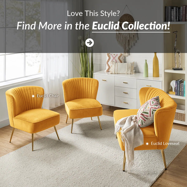 Velvet 2-Seat Armless Loveseat  Wooden Bazar