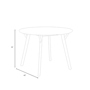Evanston 42" Wood Dining Table  Wooden Bazar