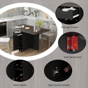 Liver Extendable Foldable Dining Table - Wooden Bazar