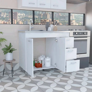 Nafron Utility Sink Base Cabinet - Wooden Bazar