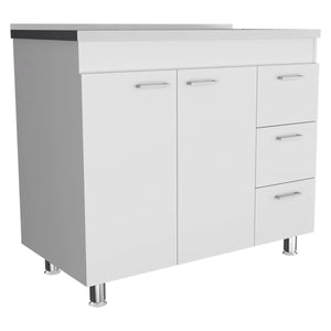 Nafron Utility Sink Base Cabinet - Wooden Bazar