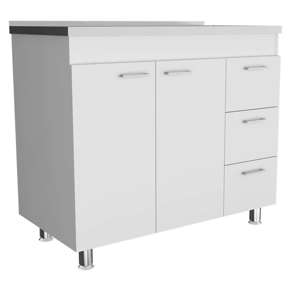 Nafron Utility Sink Base Cabinet - Wooden Bazar