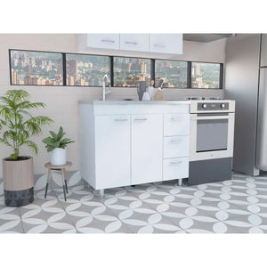 Nafron Utility Sink Base Cabinet - Wooden Bazar