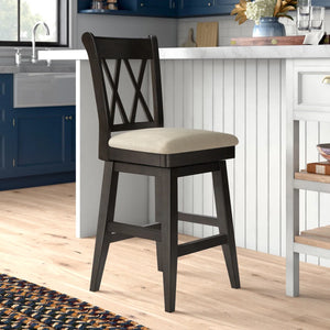 Fortville Counter Stool  Wooden Bazar