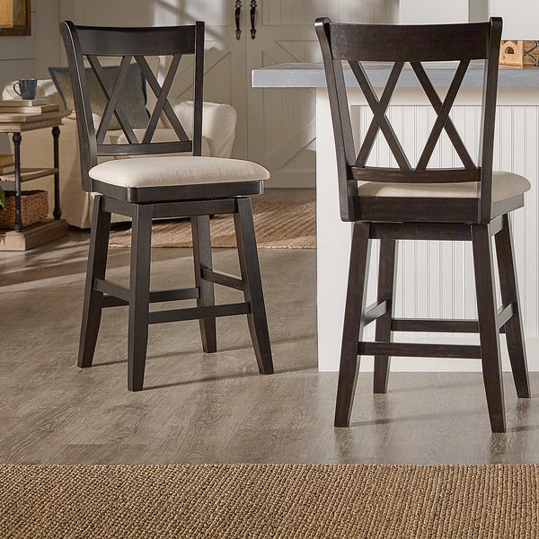 Fortville Counter Stool  Wooden Bazar