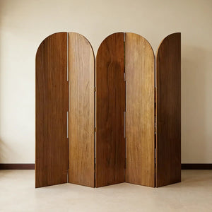 French Antique White Cedar Wood Folding Room Divider  Wooden Bazar