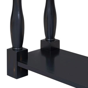 Long 3-Drawer Console Table in Espresso Finish for Entryway or Living Room  Wooden Bazar
