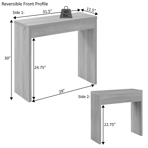 Modern Console Table for Entryway, Hallway & Living Room  Wooden Bazar