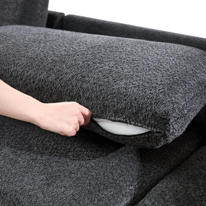 Modern Modular Curved Sectional Sofa with Two Ottomans