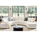 Modern Modular Curved Sectional Sofa with Two Ottomans