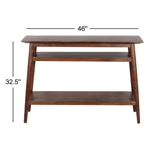 Grendon  Solid Wood Farmhouse Console Table  Wooden Bazar