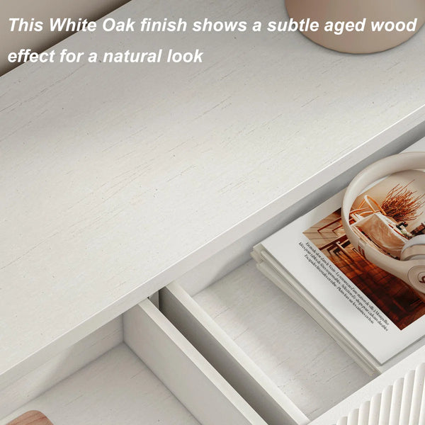 Guinna 2-Drawer Wood Console Table  Wooden Bazar