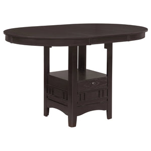 Oval Counter Height Dining Set Espresso - Wooden bazar