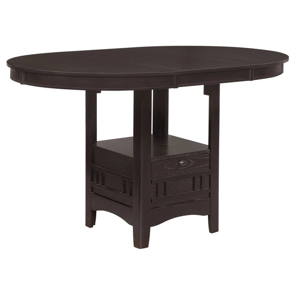 Oval Counter Height Dining Set Espresso - Wooden bazar